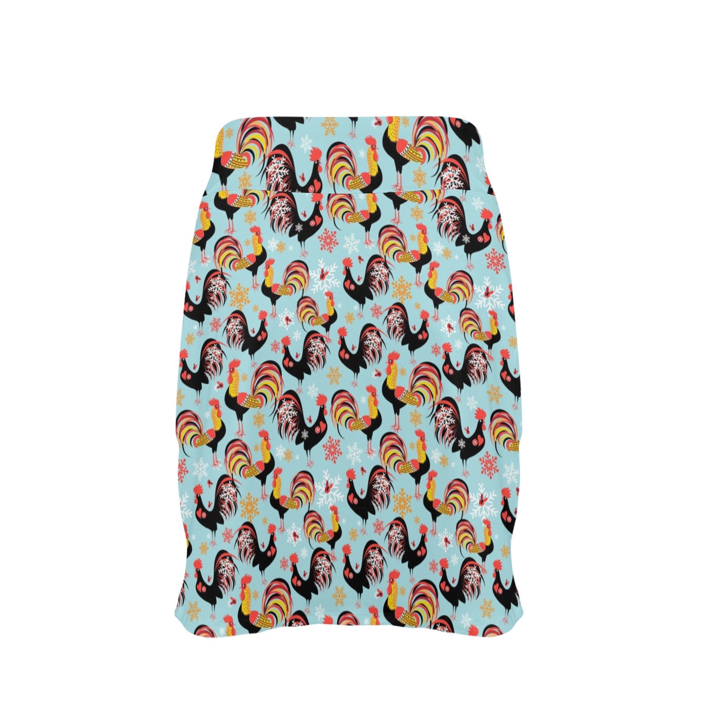 Rooster Themed Design 17" Golf & Pickleball Skort with Pockets