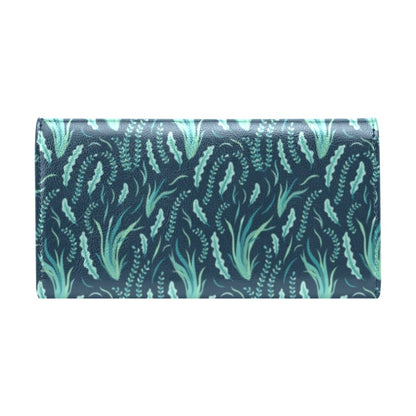 Seaweed Print Design LKS302 Women's Trifold Wallet