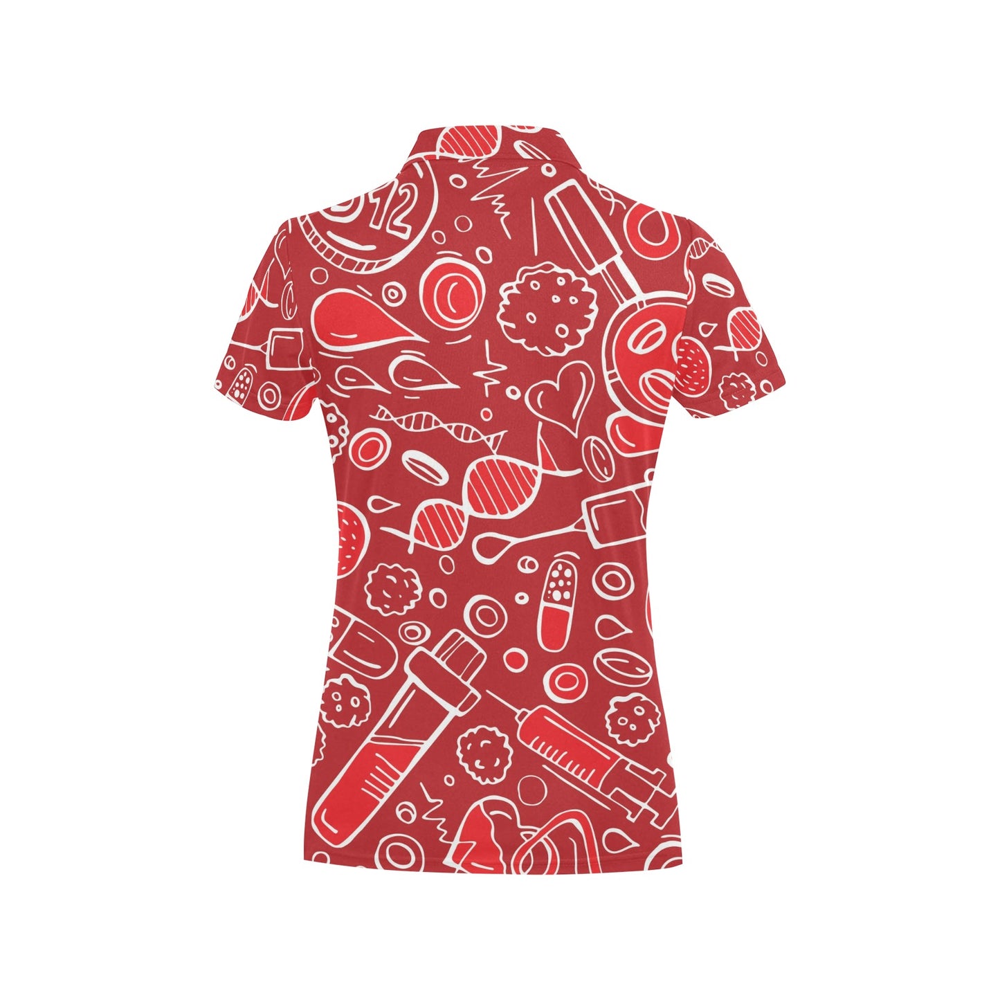 Phlebotomist Pattern Print Design A02 Women's Polo Shirt