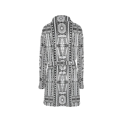 Polynesian Tattoo Design Women's Fleece Robe