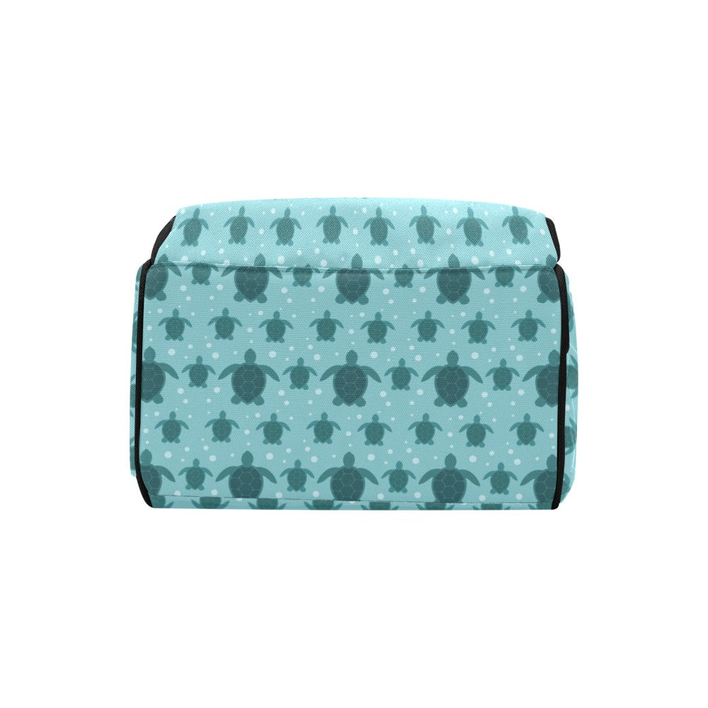 Sea Turtle Print Design LKS305 Diaper Bag Backpack
