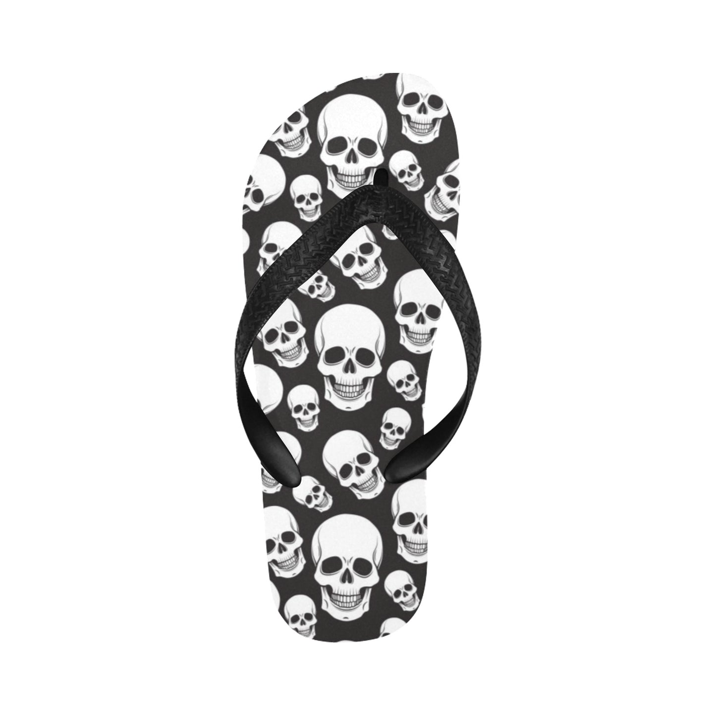 Skull Print Design LKS301 Flip Flops