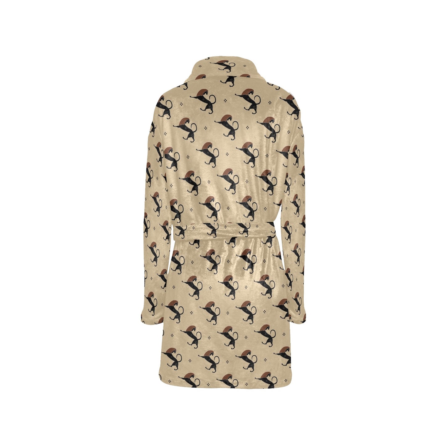 Ancient Greek Print Design LKS3011 Women's Fleece Robe