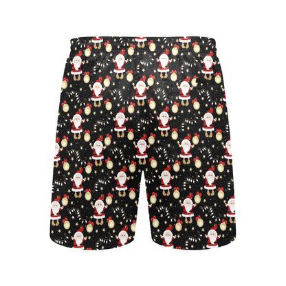 Santa Christmas Themed Print Design LKS307 Men's Swim Trunks Beach Shorts