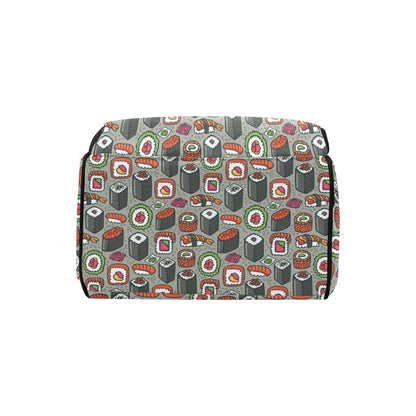 Sushi Print Design LKS301 Diaper Bag Backpack