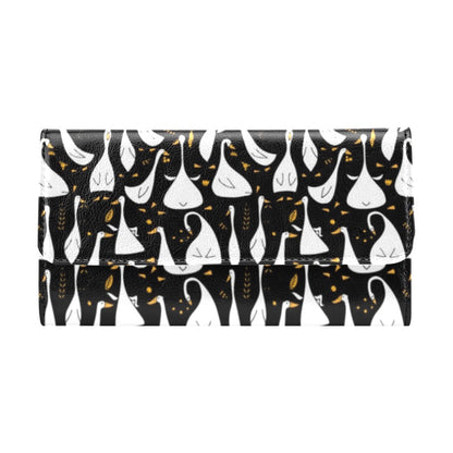 Goose Print Design LKS401 Women's Trifold Wallet