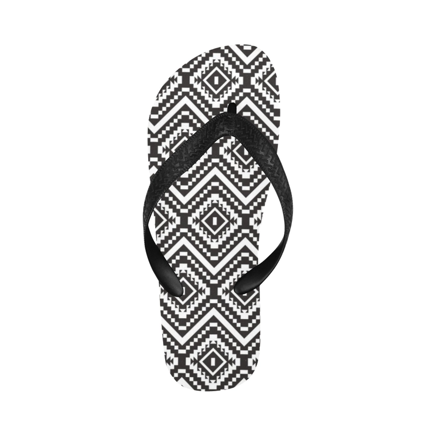 Tribal Pattern Print Design LKS303 Flip Flops