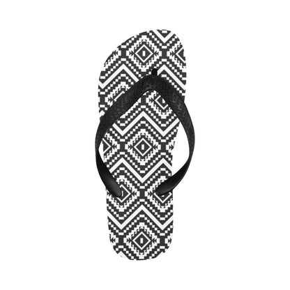 Tribal Pattern Print Design LKS303 Flip Flops
