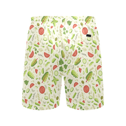 Salad Vegetable Print Design LKS302 Men's Swim Trunks Beach Shorts
