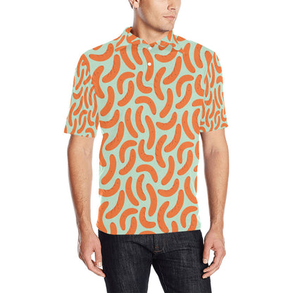 Sausage Print Design LKS304 Men Polo Shirt