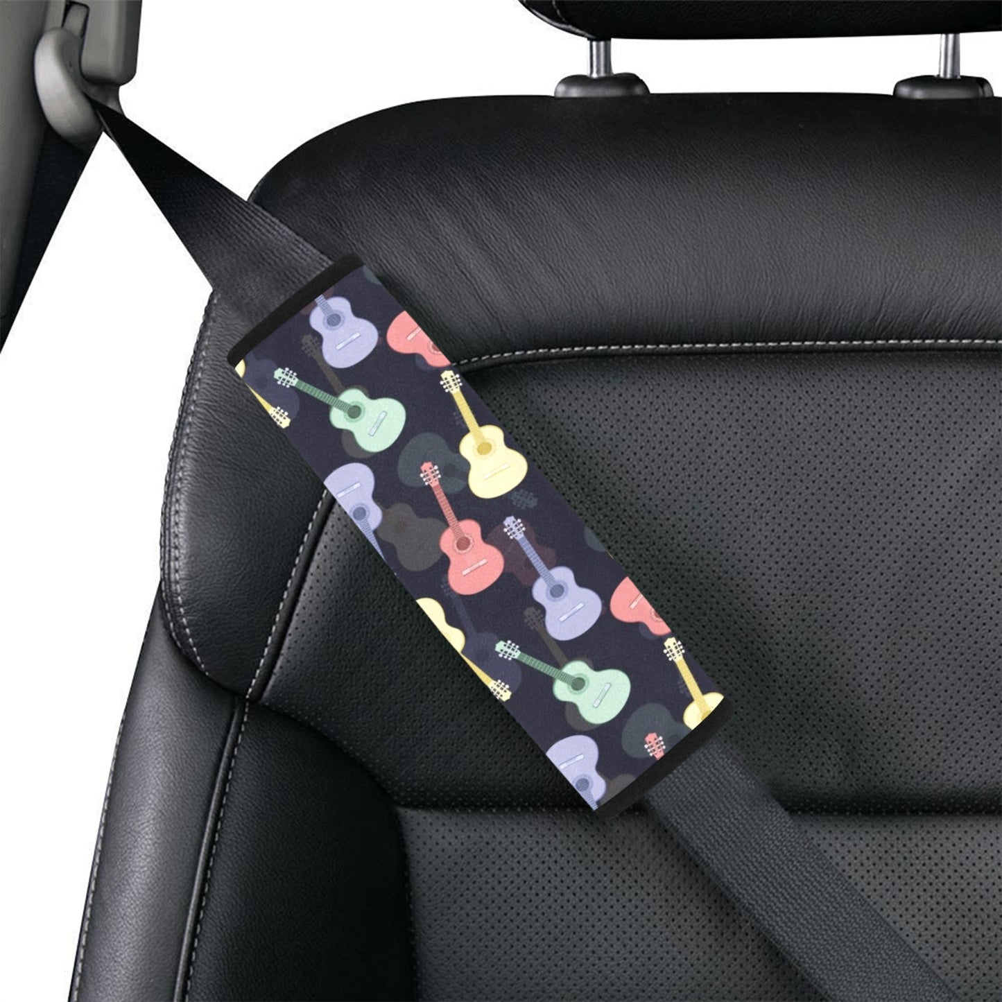 Acoustic Guitar Print Design LKS401 Car Seat Belt Cover