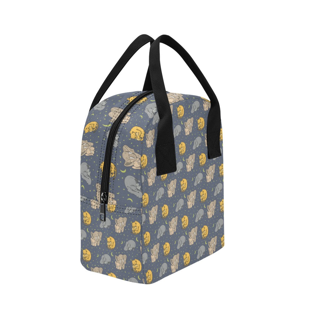 Safari Elephant Lion Print Design LKS303 Insulated Lunch Bag