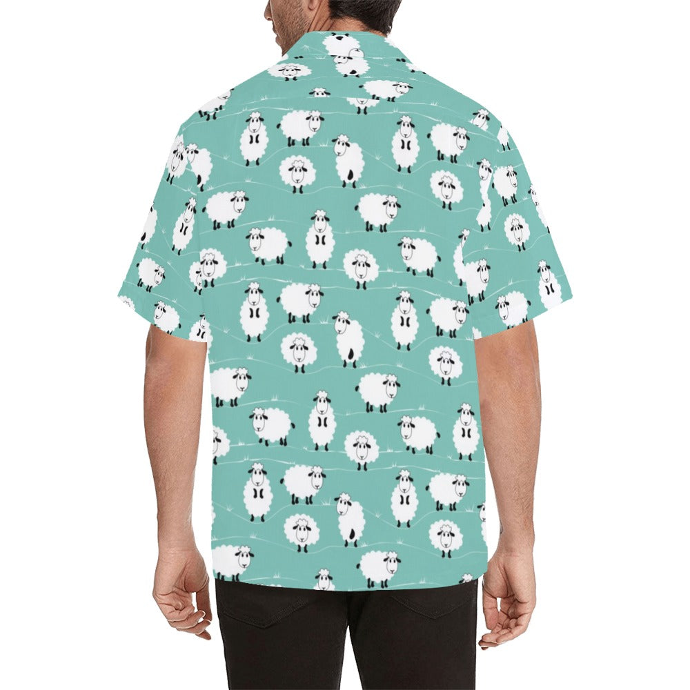 Sheep Print Design LKS404 Men's Men's Hawaiian Shirt