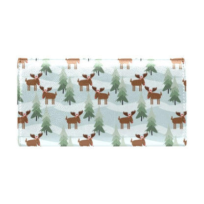 Moose Print Design LKS402 Women's Trifold Wallet