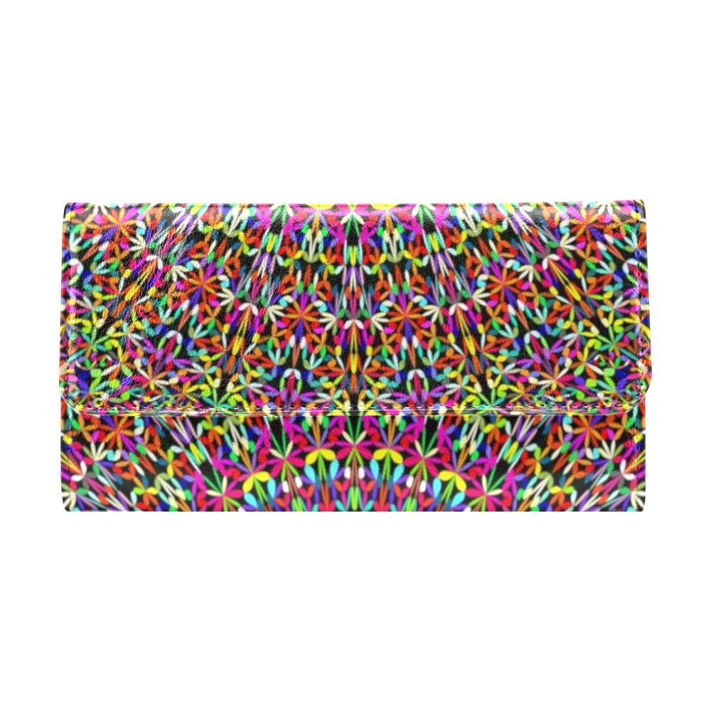 Bohemian Colorful Style Print Women's Trifold Wallet
