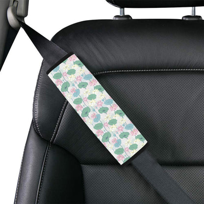 Water Lily Print Design LKS305 Car Seat Belt Cover
