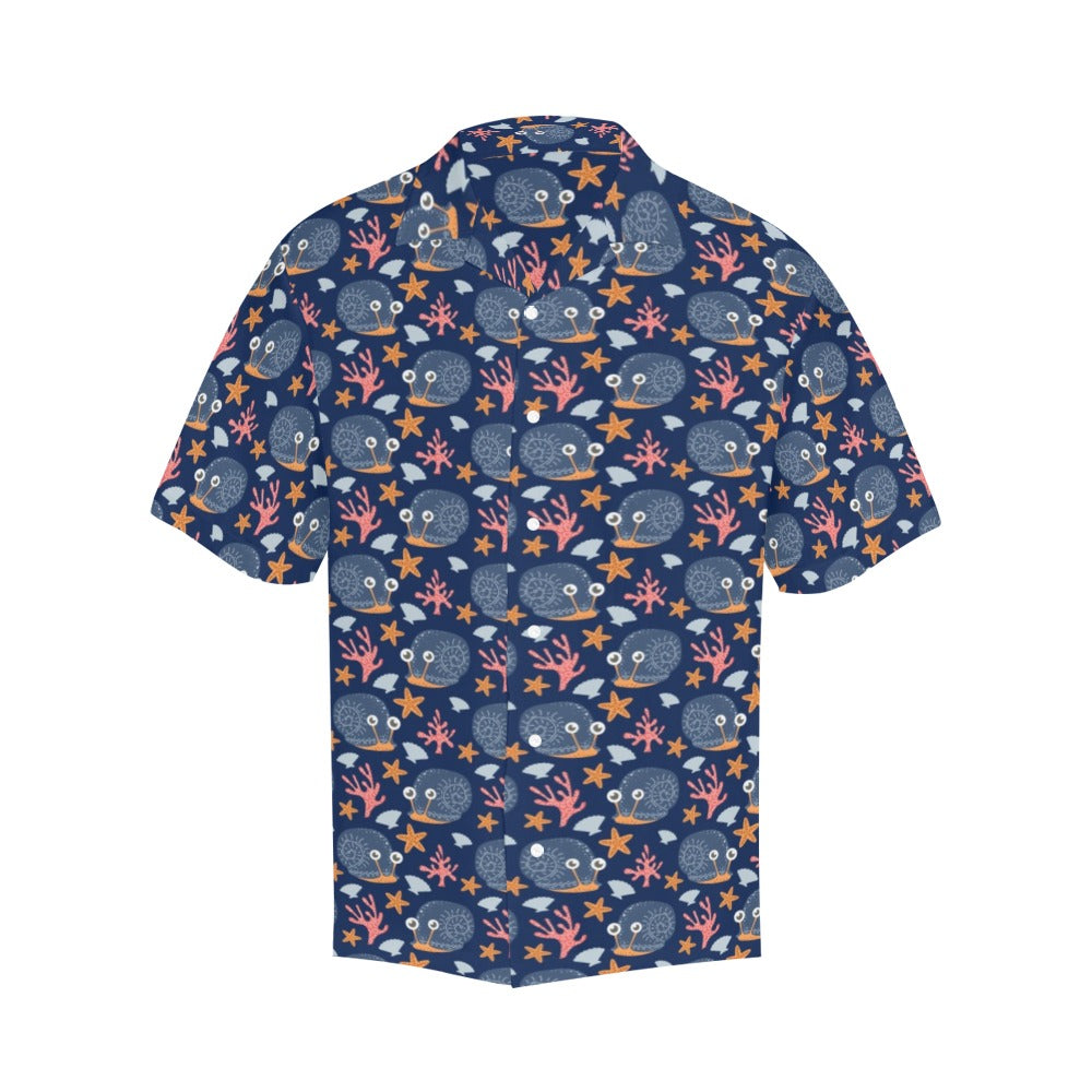 Snail Print Design LKS402 Men's Men's Hawaiian Shirt