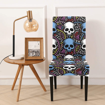 Skull Print Design LKS305 Dining Chair Slipcover