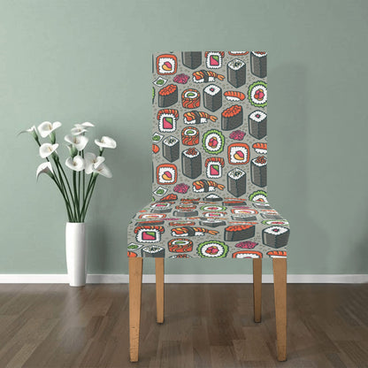 Sushi Print Design LKS301 Dining Chair Slipcover