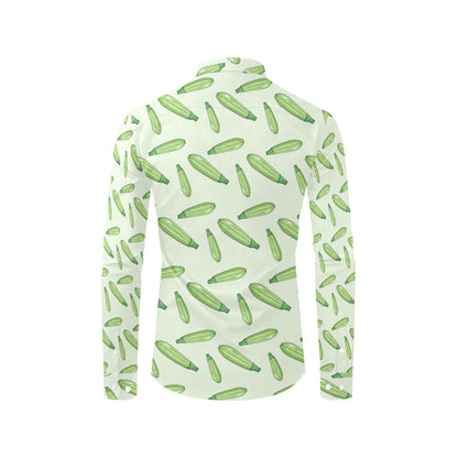 Zucchini Print Design LKS302 Men's Long Sleeve Dress Shirt