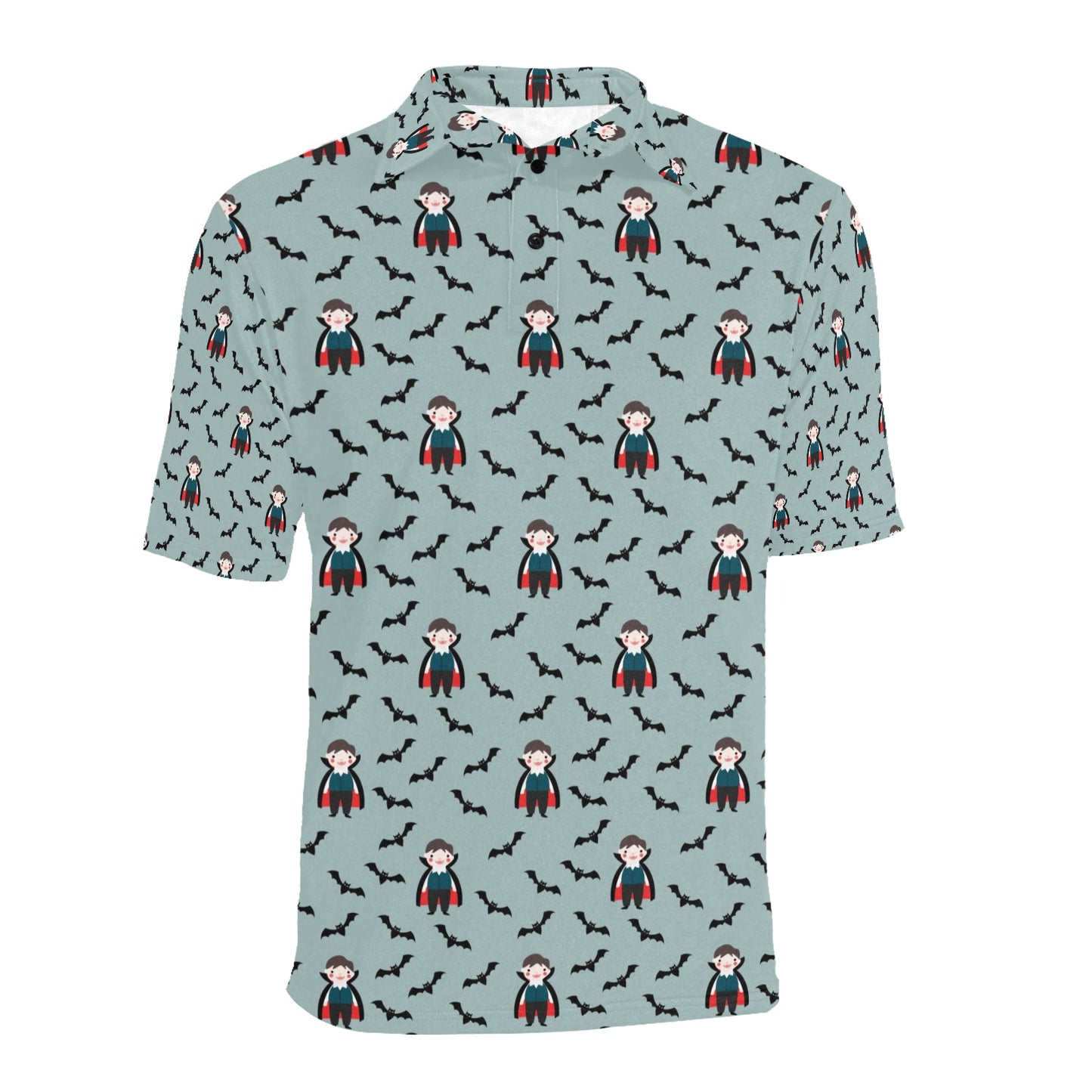 Vampire Print Design LKS304 Men Polo Shirt