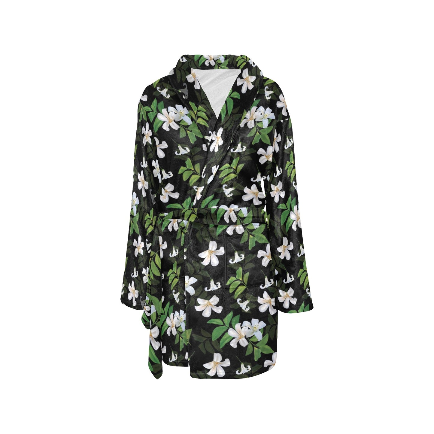 Sampaguita Print Design LKS301 Women's Fleece Robe