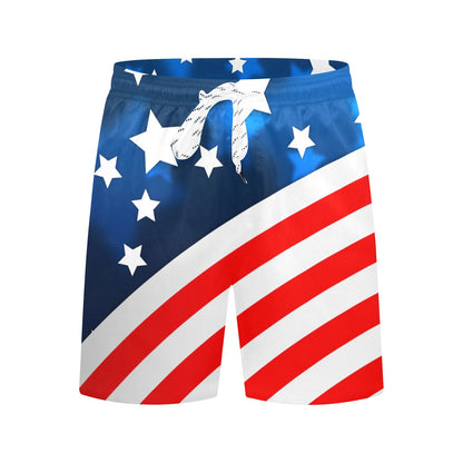 American flag Style Men's Swim Trunks Beach Shorts