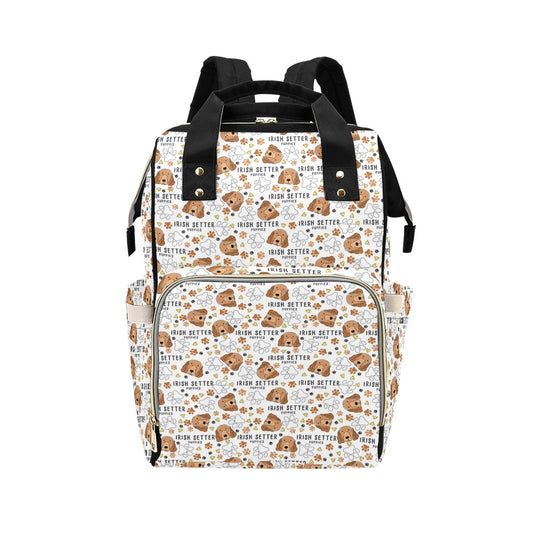 Setters Irish Print Design LKS301 Diaper Bag Backpack