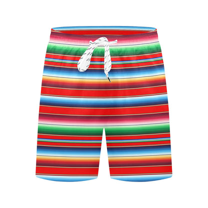 Serape Print Men's Swim Trunks Beach Shorts