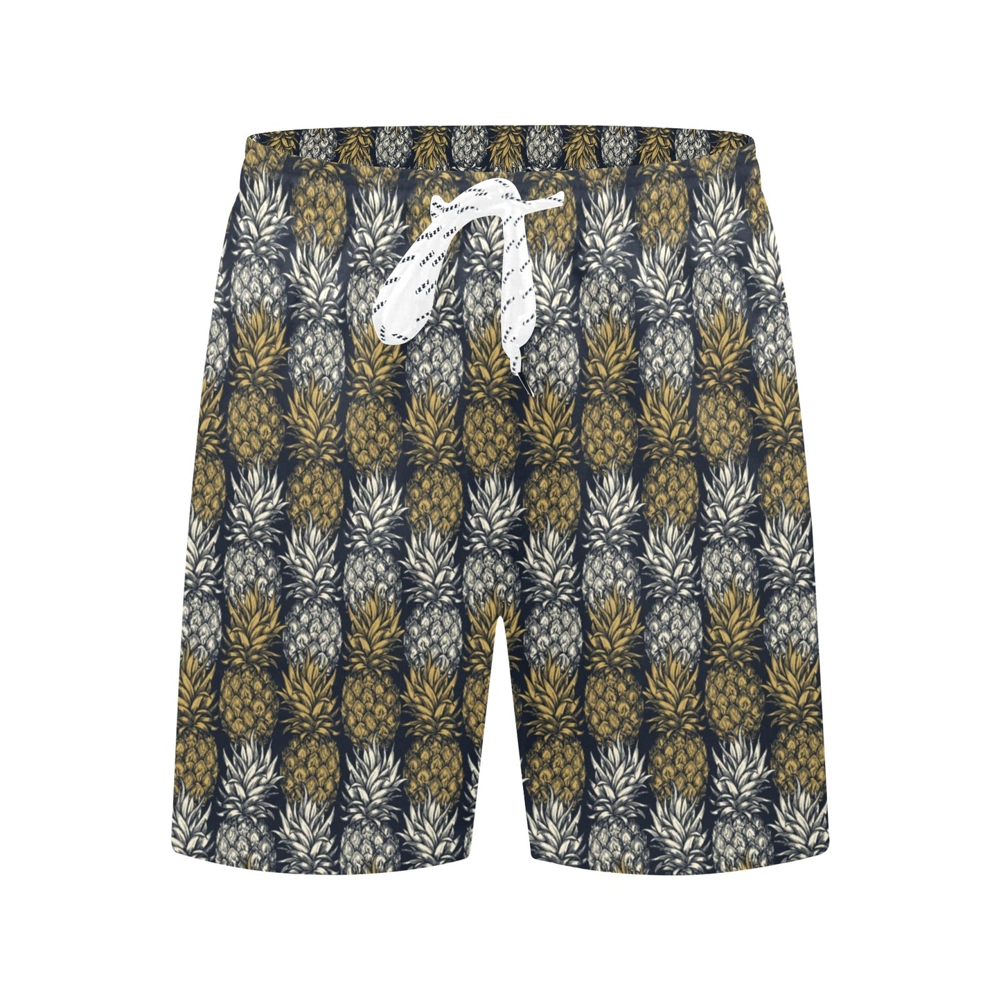Pineapple Print Design Pattern Men's Swim Trunks Beach Shorts