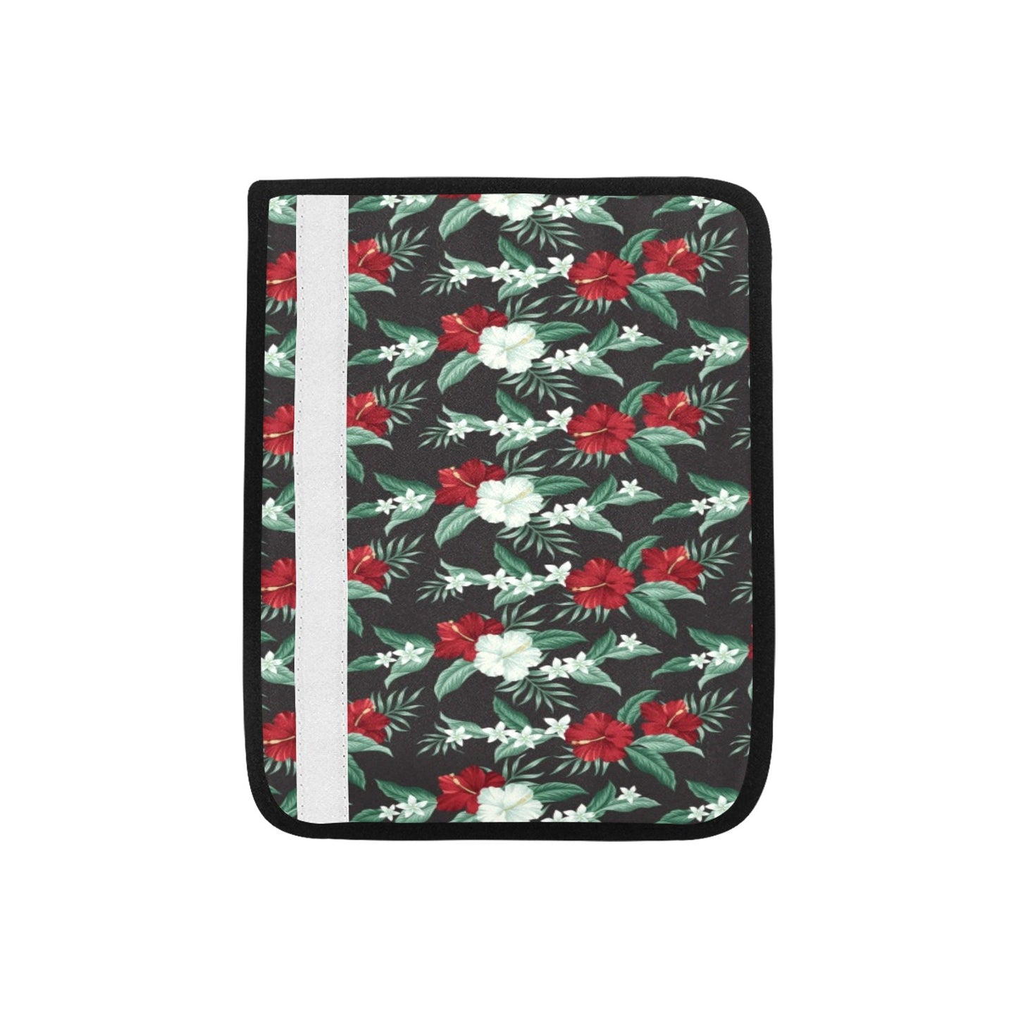 Tropical Flower Print Design LKS303 Car Seat Belt Cover