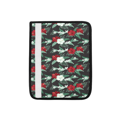Tropical Flower Print Design LKS303 Car Seat Belt Cover
