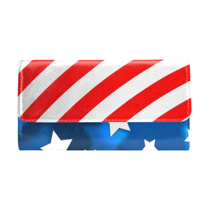 American flag Style Women's Trifold Wallet