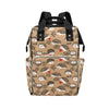 Hedgehog Print Design LKS403 Diaper Bag Backpack