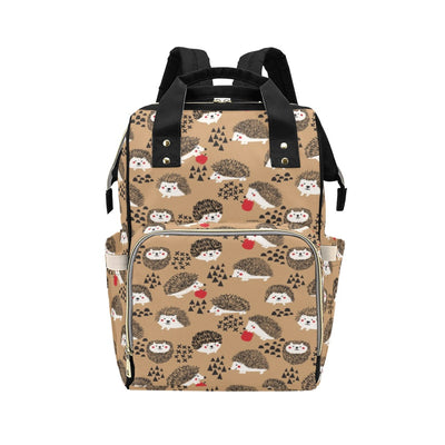 Hedgehog Print Design LKS403 Diaper Bag Backpack