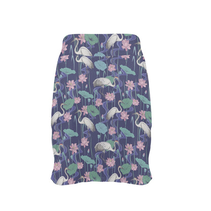 Water Lily Print Design LKS306 17" Golf & Pickleball Skort with Pockets