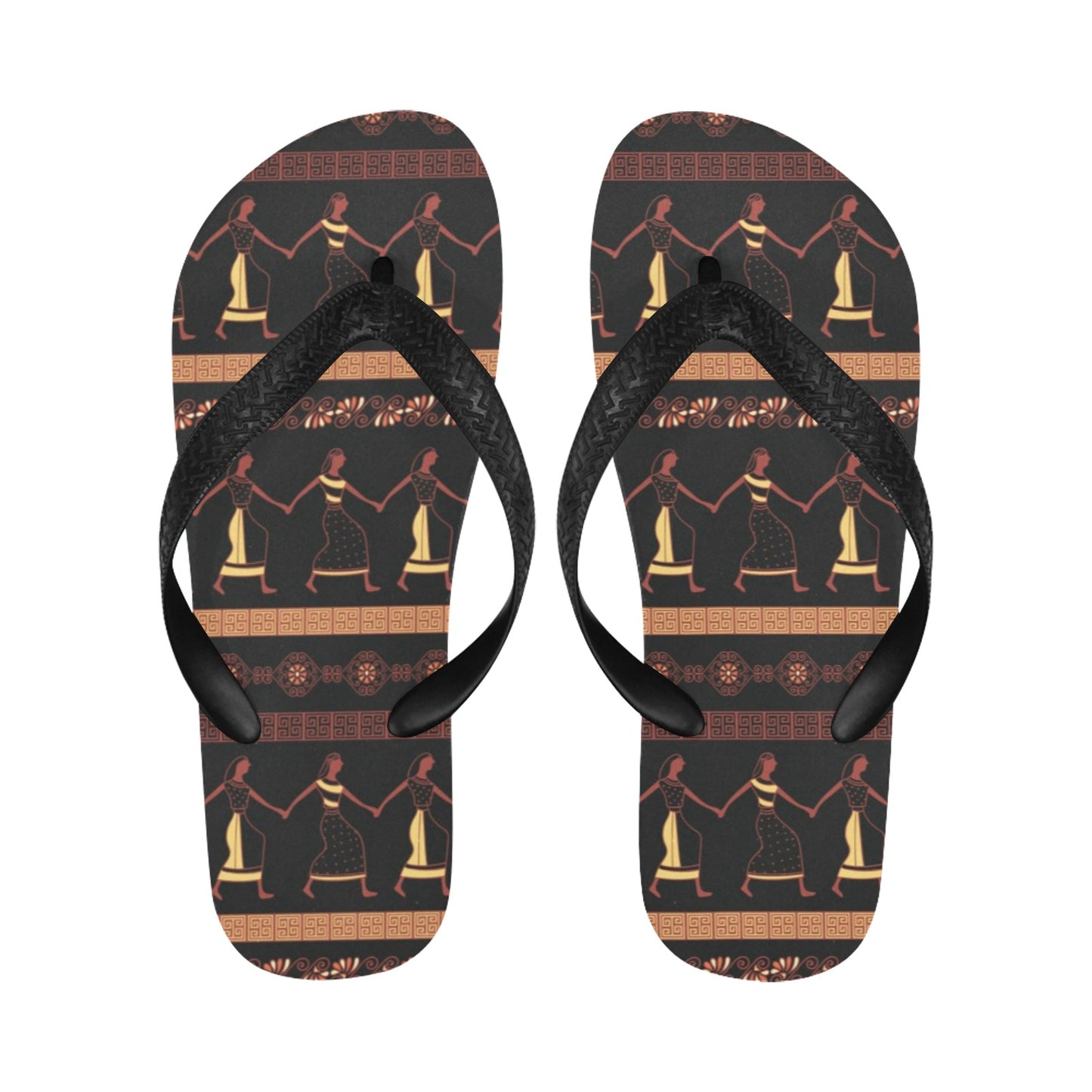 Ancient Greek Human Print Design LKS306 Flip Flops