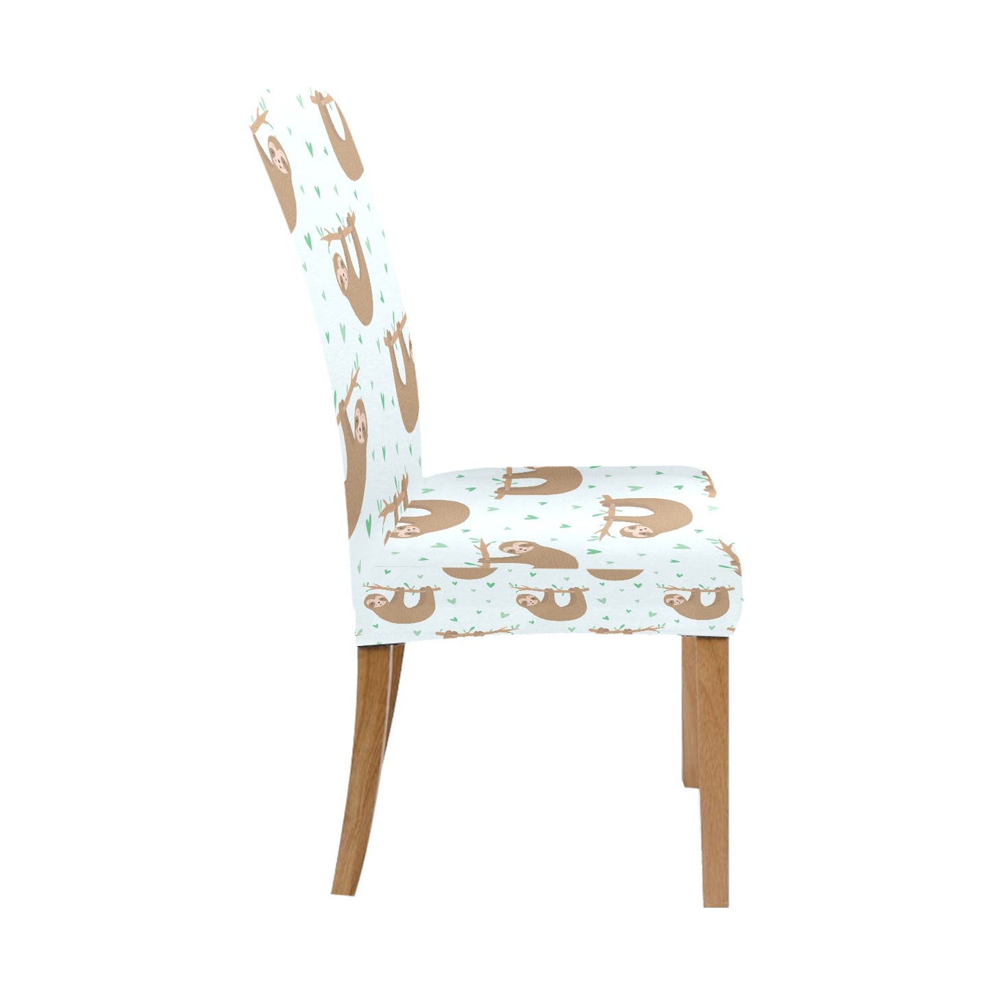Sloth Print Design LKS308 Dining Chair Slipcover