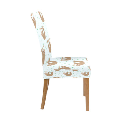 Sloth Print Design LKS308 Dining Chair Slipcover