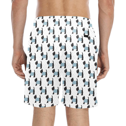 Scottish Terriers Print Design LKS3012 Men's Swim Trunks Beach Shorts