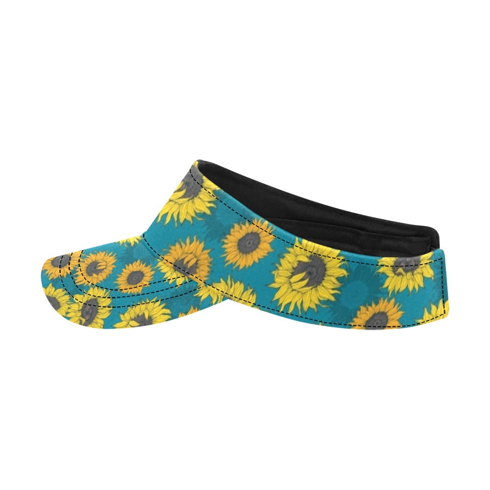 Sunflower Print Design LKS301 Unisex Sun Visor