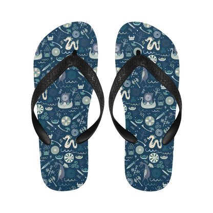 Vikings Print Design LKS305 Flip Flops