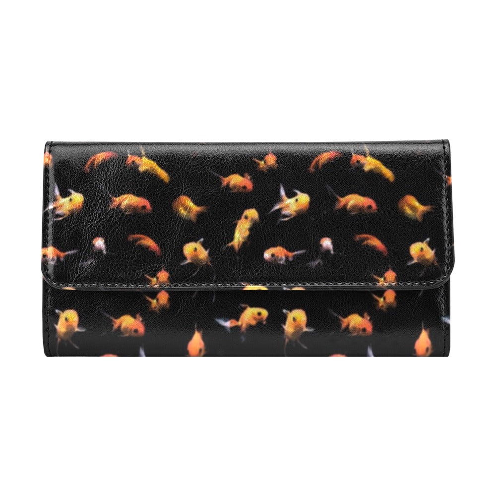 Goldfish Print Design LKS402 Women's Trifold Wallet