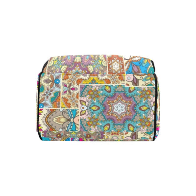 Patchwork Print Design LKS402 Diaper Bag Backpack