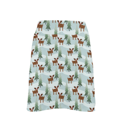 Moose Print Design LKS402 17" Golf & Pickleball Skort with Pockets
