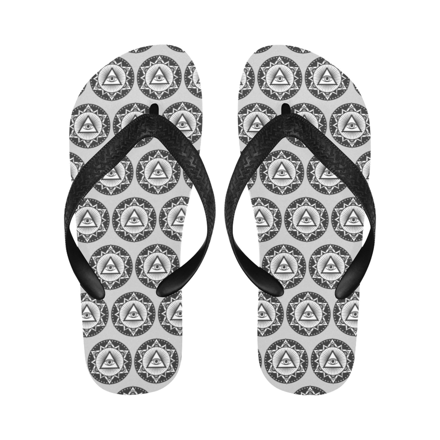Third Eye Print Design LKS301 Flip Flops