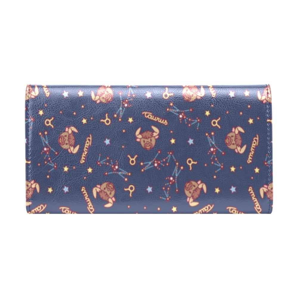 Taurus Print Design LKS304 Women's Trifold Wallet