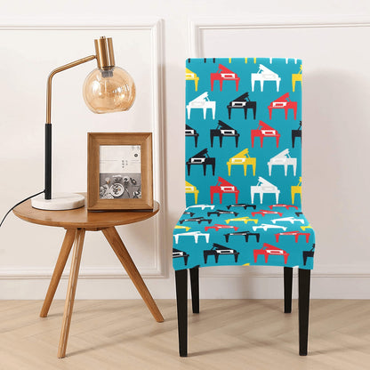 Piano Print Design LKS403 Dining Chair Slipcover