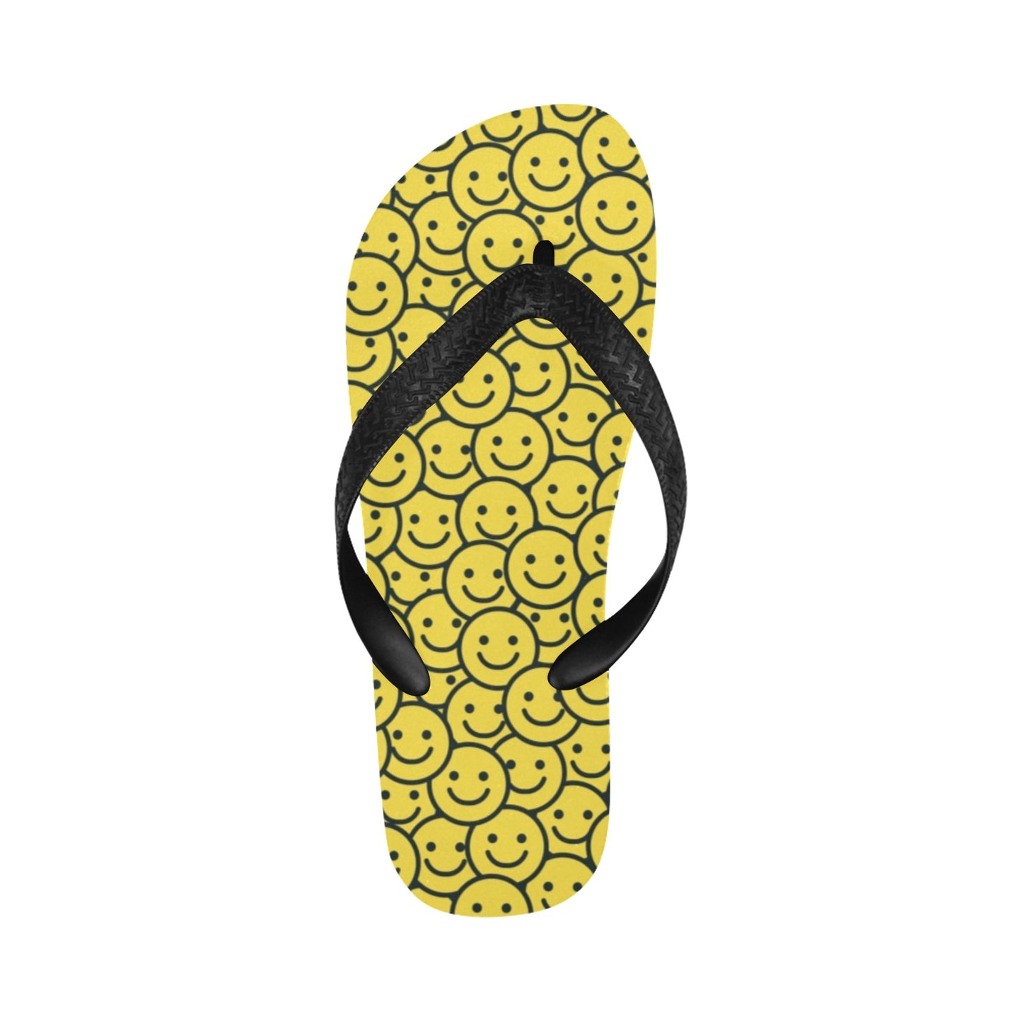Smiley Face Emoji Print Design LKS302 Flip Flops