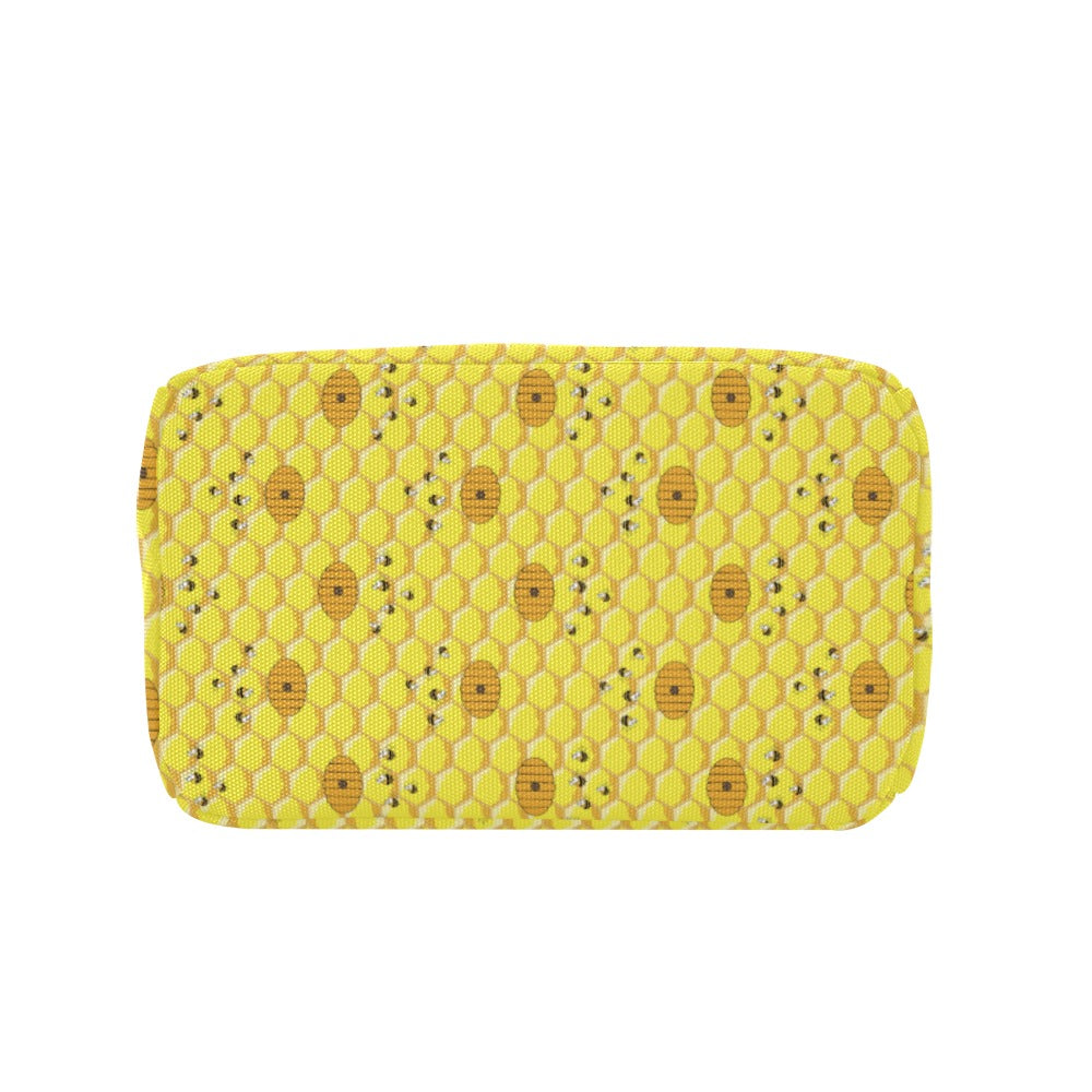 Honey Bee Print Design LKS303 Insulated Lunch Bag